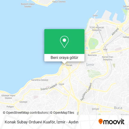 Konak Subay Orduevi Kuaför harita