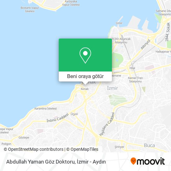 Abdullah Yaman Göz Doktoru harita
