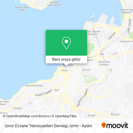 Izmir Eczane Teknisyenleri Dernegi harita