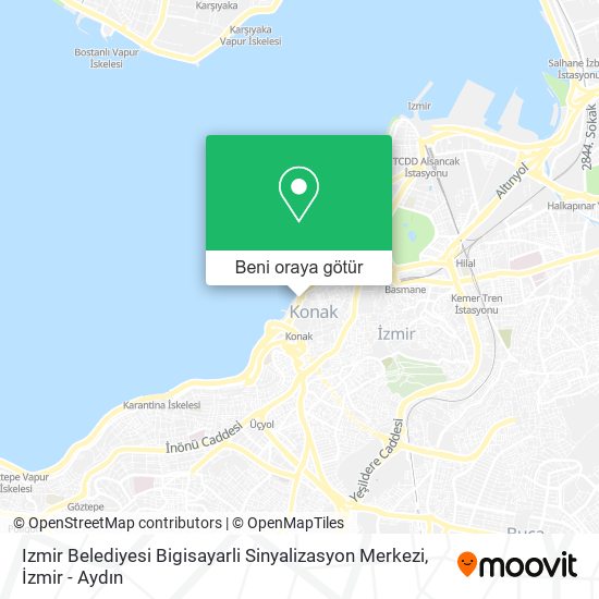 Izmir Belediyesi Bigisayarli Sinyalizasyon Merkezi harita
