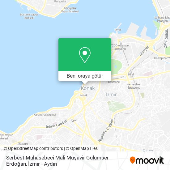 Serbest Muhasebeci Mali Müşavir Gülümser Erdoğan harita