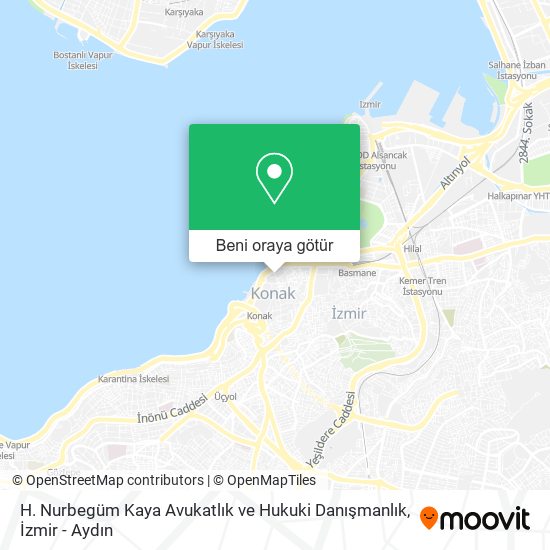 H. Nurbegüm Kaya Avukatlık ve Hukuki Danışmanlık harita