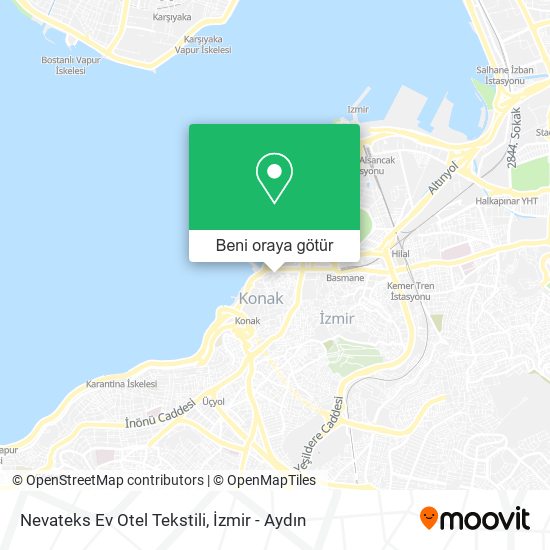 Nevateks Ev Otel Tekstili harita