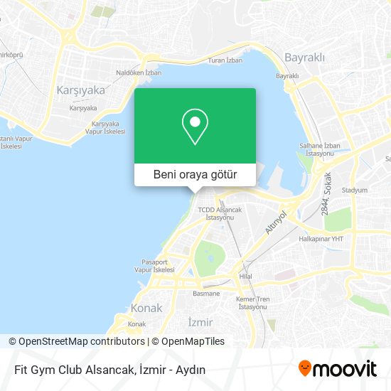 Fit Gym Club Alsancak harita