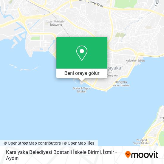 Karsiyaka Belediyesi Bostanli İskele Birimi harita