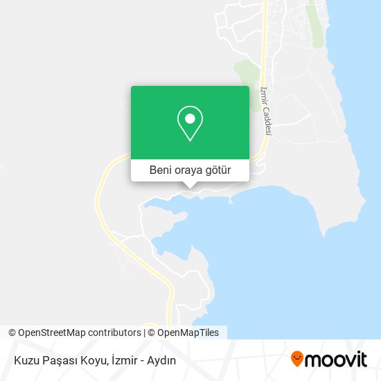 Kuzu Paşası Koyu harita