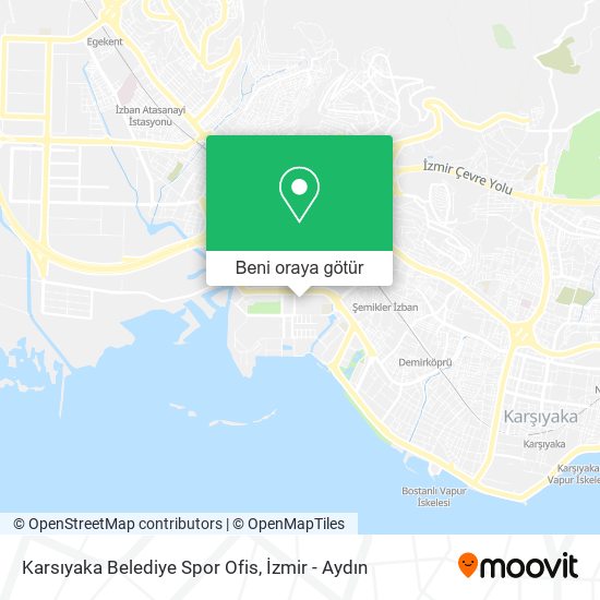 Karsıyaka Belediye Spor Ofis harita