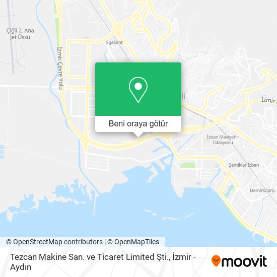 Tezcan Makine San. ve Ticaret Limited Şti. harita