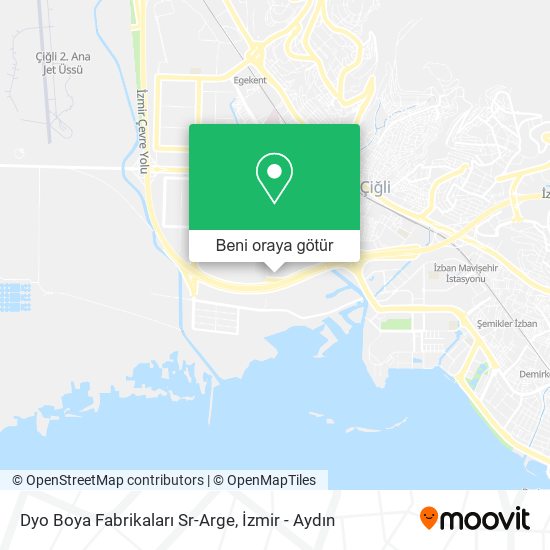 Dyo Boya Fabrikaları Sr-Arge harita