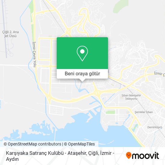 Karşıyaka Satranç Kulübü - Ataşehir, Çiğli harita