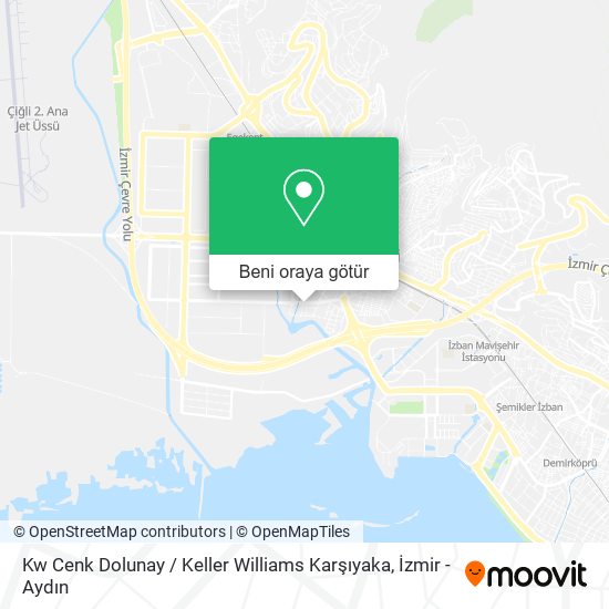 Kw Cenk Dolunay / Keller Williams Karşıyaka harita