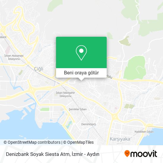 Denizbank Soyak Siesta Atm harita