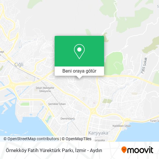 Örnekköy Fatih Yürektürk Parkı harita