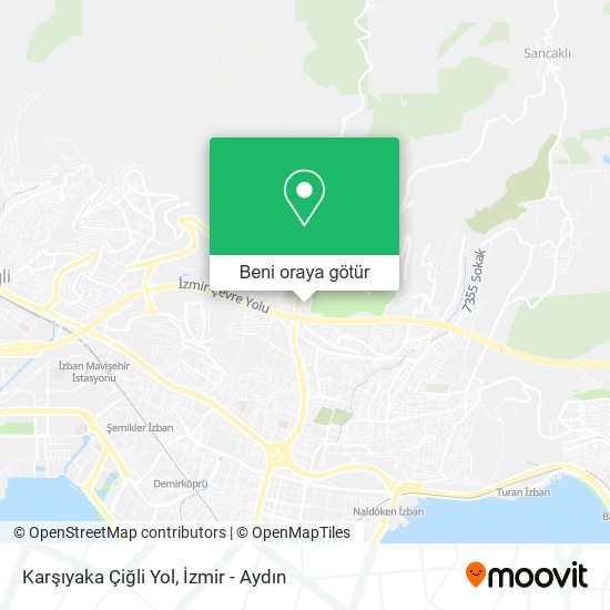 Karşıyaka Çiğli Yol harita