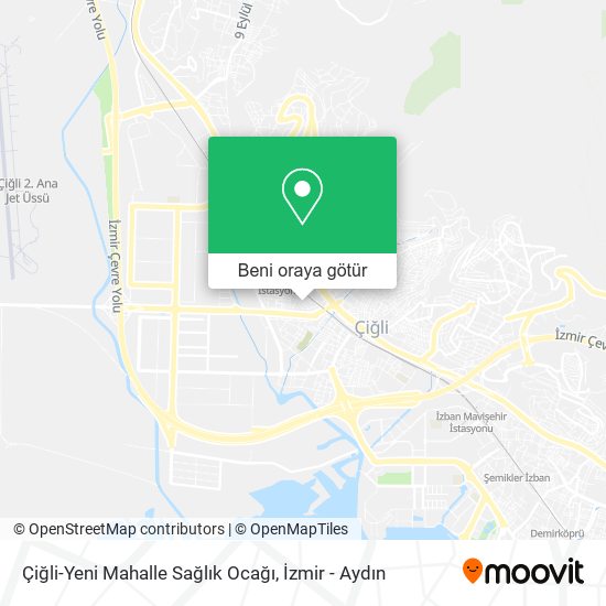 Çiğli-Yeni Mahalle Sağlık Ocağı harita