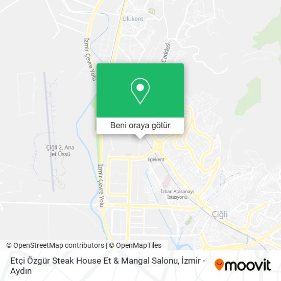 Etçi Özgür Steak House Et & Mangal Salonu harita