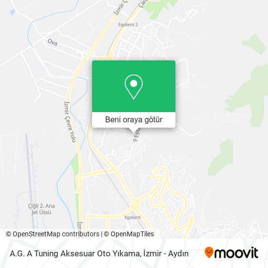A.G. A Tuning Aksesuar Oto Yıkama harita