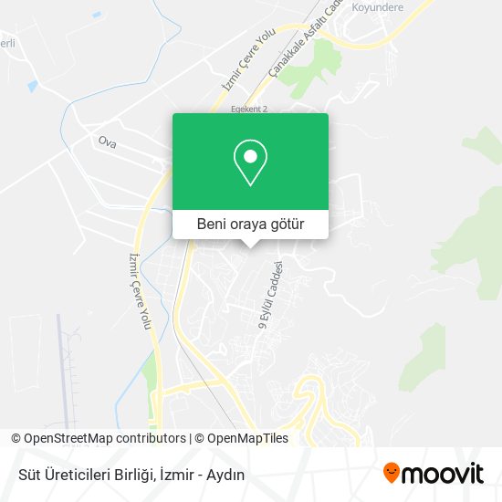 Süt Üreticileri Birliği harita