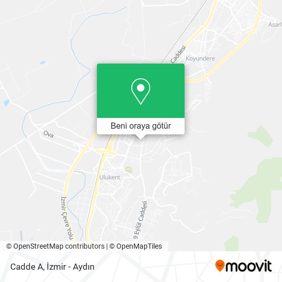 Cadde A harita