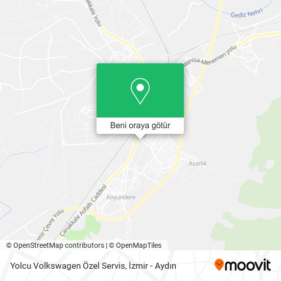 Yolcu Volkswagen Özel Servis harita