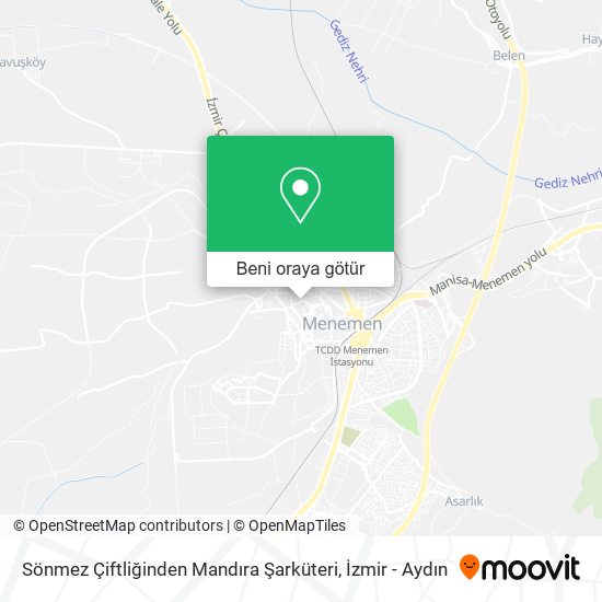 Sönmez Çiftliğinden Mandıra Şarküteri harita