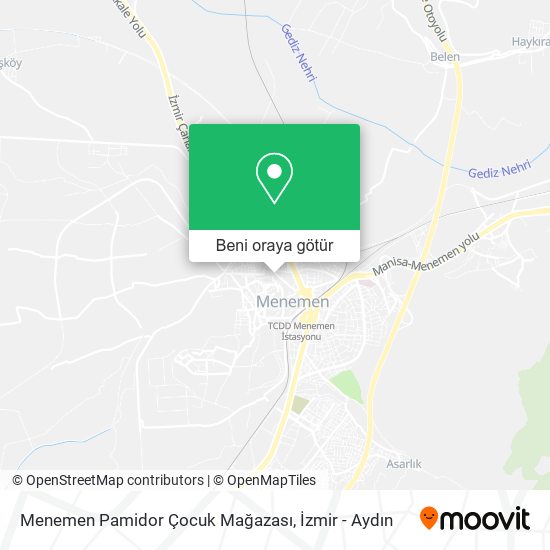 Menemen Pamidor Çocuk Mağazası harita