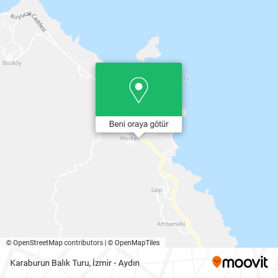 Karaburun Balık Turu harita
