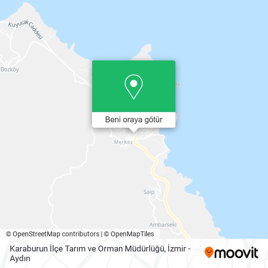 Karaburun İlçe Tarım ve Orman Müdürlüğü harita