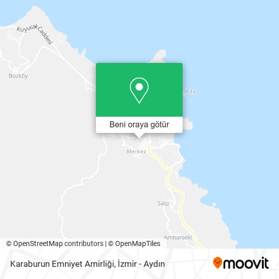 Karaburun Emniyet Amirliği harita