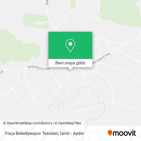 Foça Belediyespor Tesisleri harita