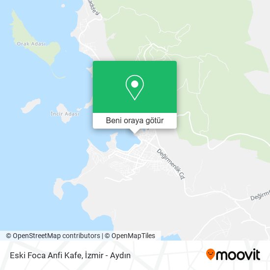Eski Foca Anfi Kafe harita