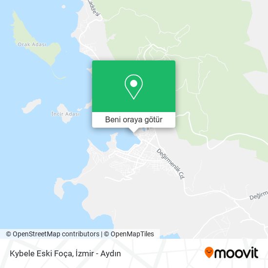 Kybele Eski Foça harita