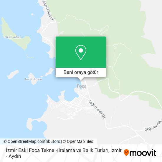 İzmir Eski Foça Tekne Kiralama ve Balık Turları harita