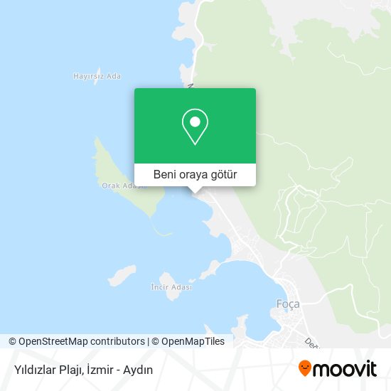 Yıldızlar Plajı harita