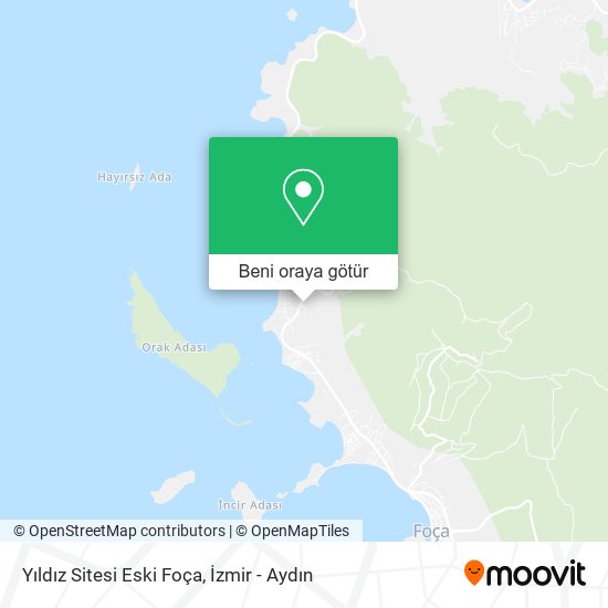 Yıldız Sitesi Eski Foça harita