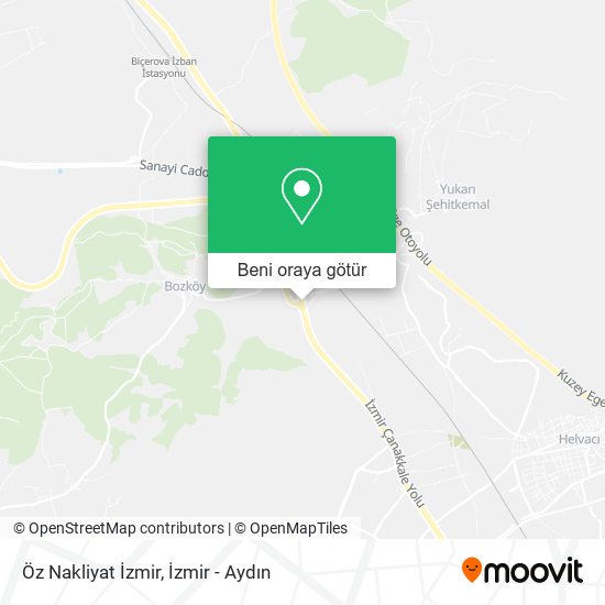 Öz Nakliyat İzmir harita
