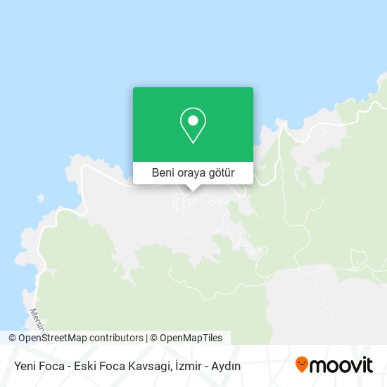 Yeni Foca - Eski Foca Kavsagi harita