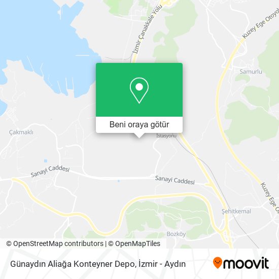 Günaydın Aliağa Konteyner Depo harita