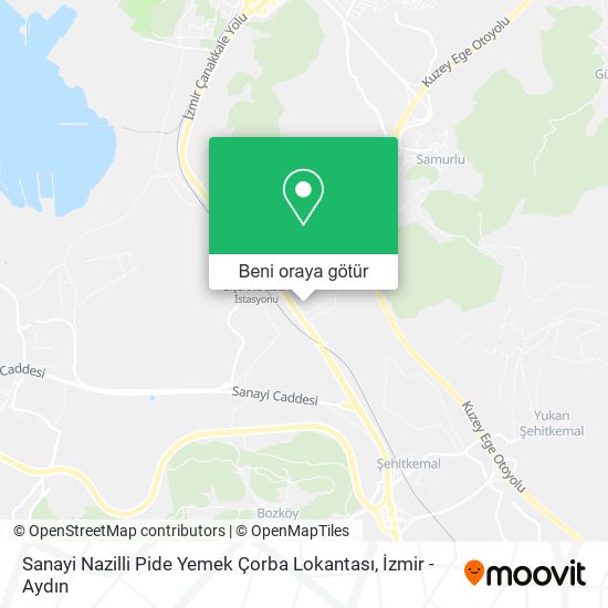 Sanayi Nazilli Pide Yemek Çorba Lokantası harita