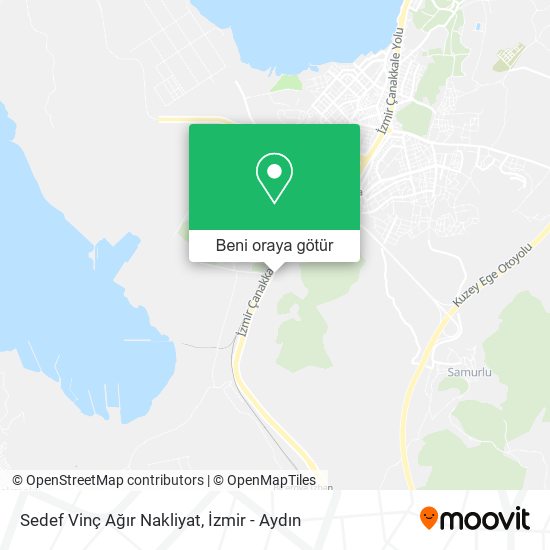 Sedef Vinç Ağır Nakliyat harita