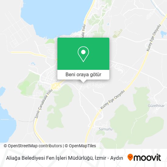 Aliağa Belediyesi Fen İşleri Müdürlüğü harita