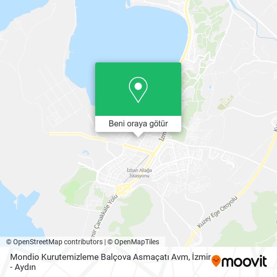 Mondio Kurutemizleme Balçova Asmaçatı Avm harita