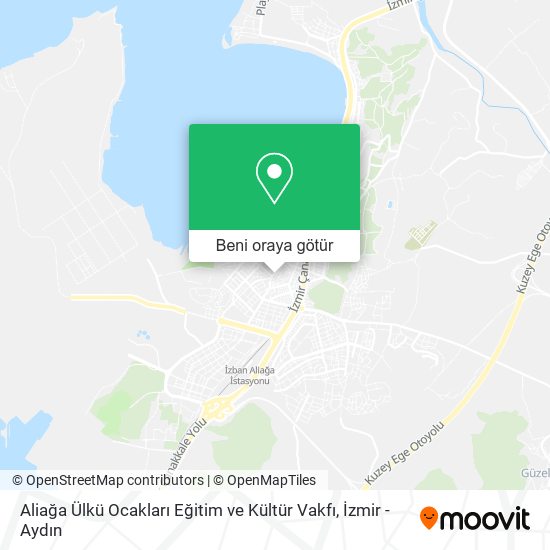 Aliağa Ülkü Ocakları Eğitim ve Kültür Vakfı harita