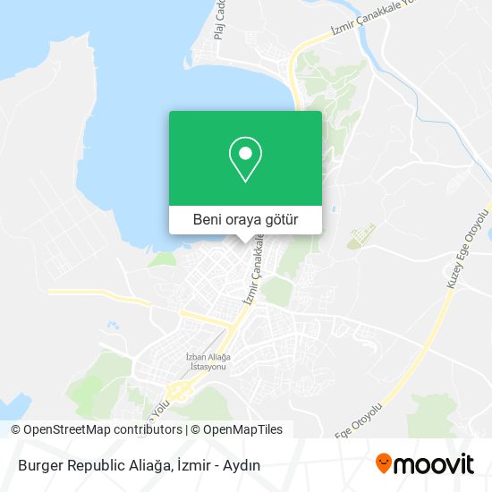 Burger Republic Aliağa harita