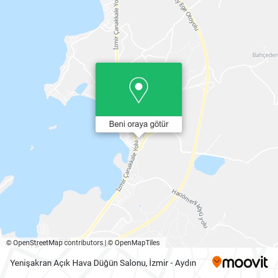 Yenişakran Açık Hava Düğün Salonu harita