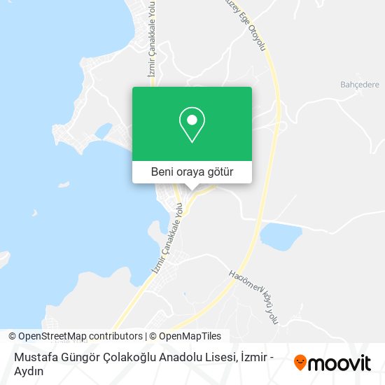 Mustafa Güngör Çolakoğlu Anadolu Lisesi harita