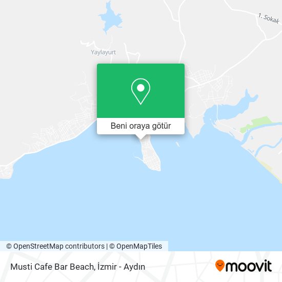 Musti Cafe Bar Beach harita