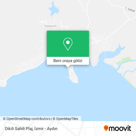 Dikili Sahili Plaj harita