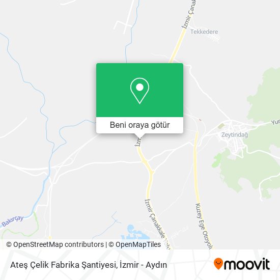 Ateş Çelik Fabrika Şantiyesi harita
