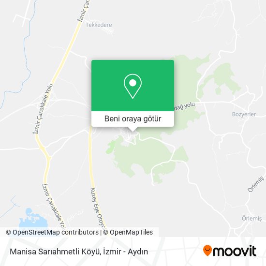 Manisa Sarıahmetli Köyü harita